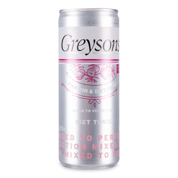 Greyson's Pink Gin & Diet Tonic 250ml